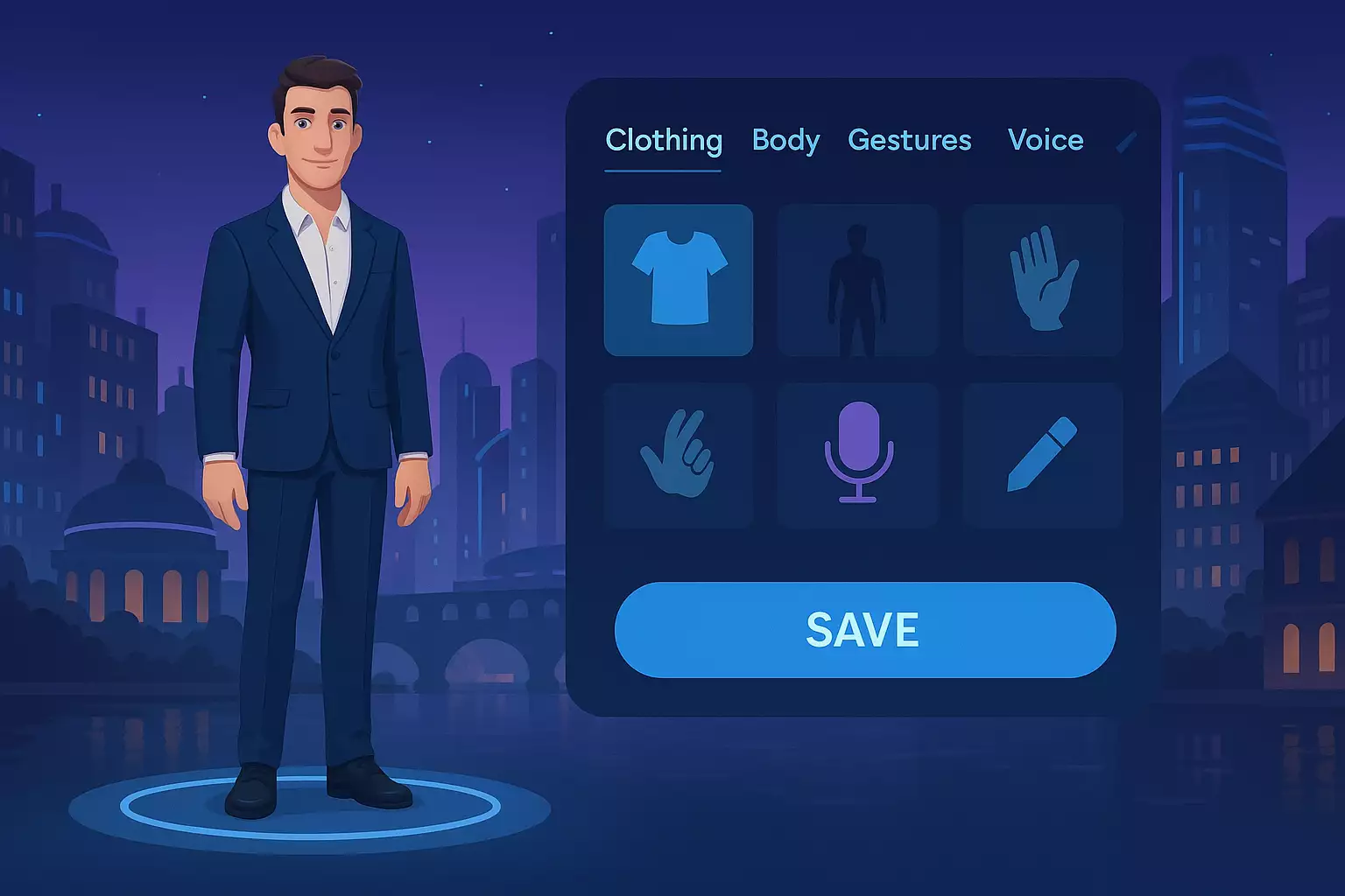 Gestalte deinen Avatar