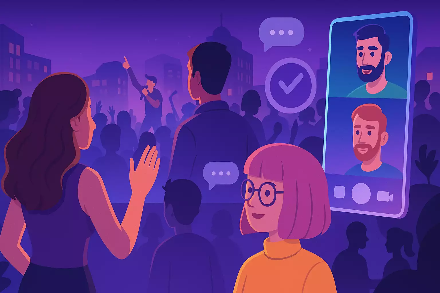 Triff andere in Echtzeit