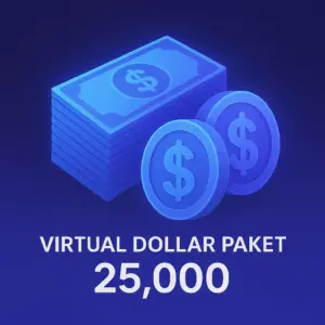 Virtual Dollar Paket – 25.000 VD