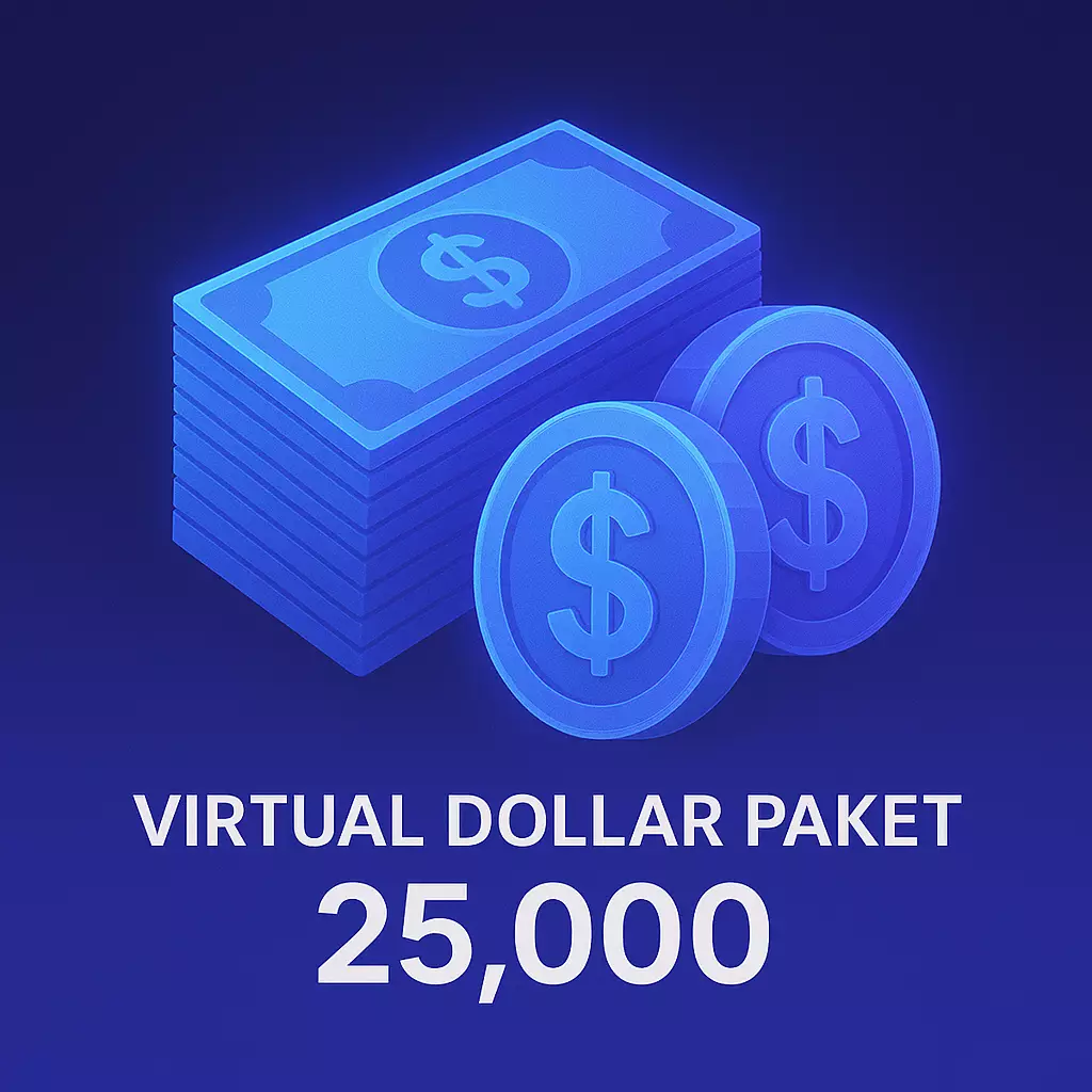 Virtual Dollar Paket – 25.000 VD
